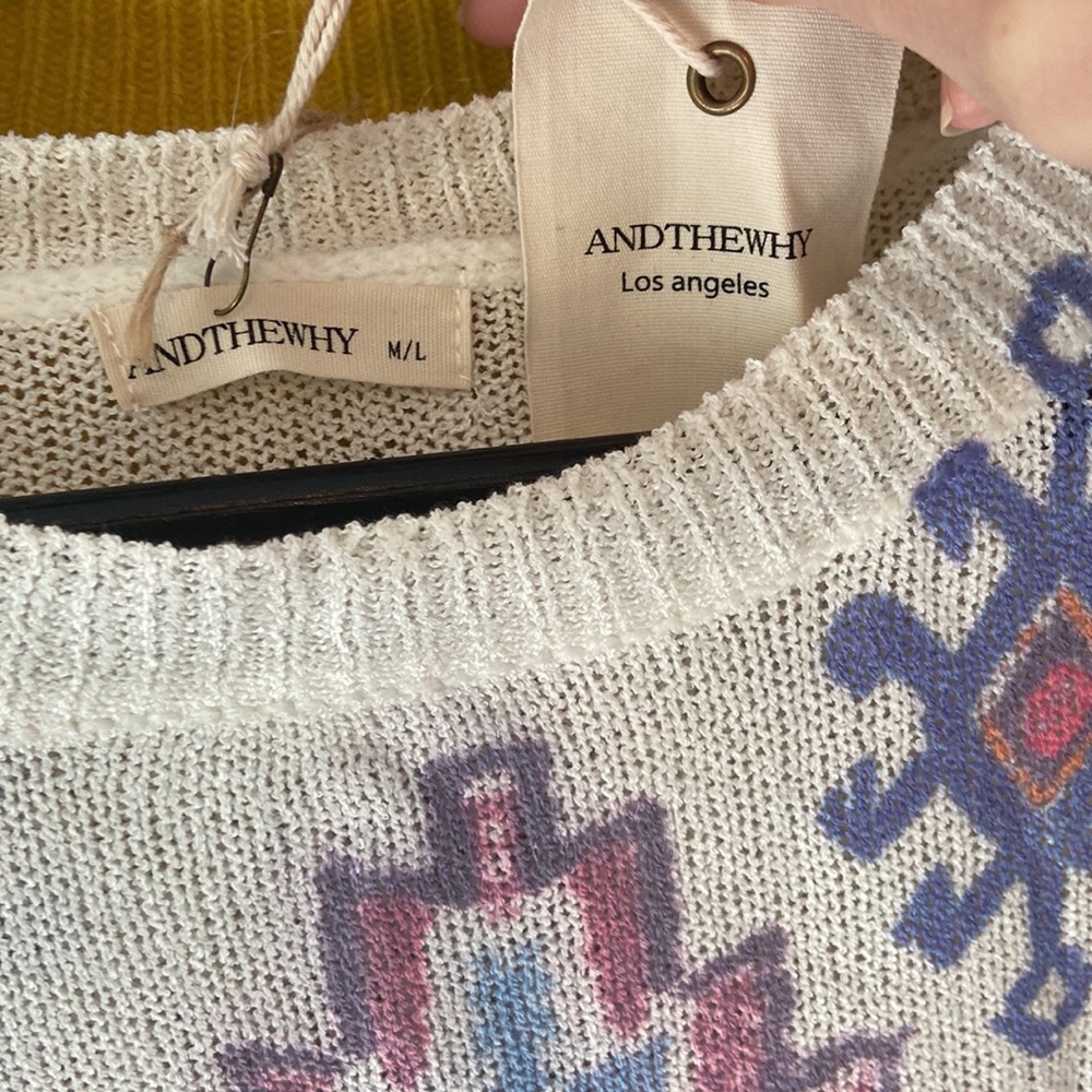 Aztec knit sweater - Picture 3 of 3